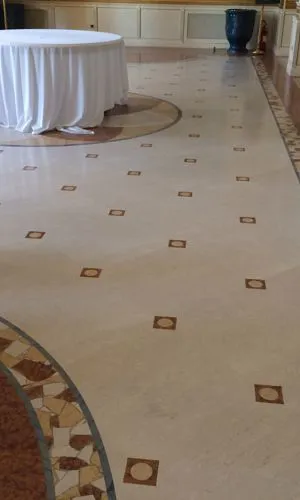 Marble floors